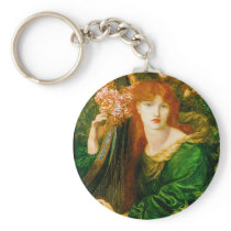 La Ghirlandata Key Chain by Dante Gabriel Rossetti
