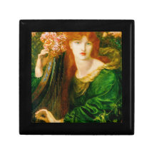 La Ghirlandata Pre-Raphaelite Lacquered Box Jewelry Box