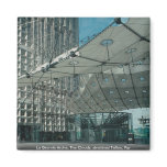 La Grande Arche, The Clouds, stretched Teflon, Par magnets