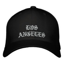 LA HAT EMBROIDERED BASEBALL CAPS