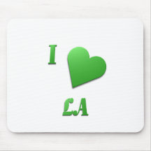 LA -- Kelly Green Mouse Pads