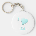 LA -- Light Blue Keychains