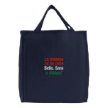 La mamma mi ha fatta Bella, Sana e Italiana! embroidered bags