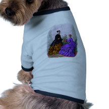 La Mode Illustree Purple and Rust Gowns Pet Tee