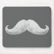 La Moustache (Dark) Mousepads