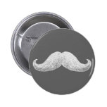 La Moustache (Dark) Pinback Buttons