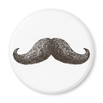 La Moustache (Light) Refrigerator Magnet