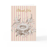 La Petite Famille, pink and cream Thank You cards
