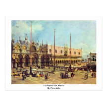 La Piazza San Marco. By Canaletto Post Cards