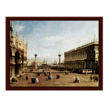 La Piazzetta By Canaletto Post Card