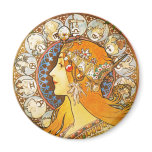 La Plume Zodiaque, Mucha Refrigerator Magnets