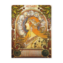 La Plume Zodiaque, Mucha Postcards