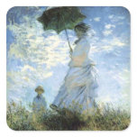 La Promenade Impressionism Art by Monet Sticker