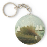 La Rade de Grandcamp by Georges Pierre Seurat Keychain