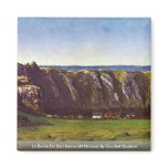 La Roche De Dix Heures  By Courbet Gustave magnets