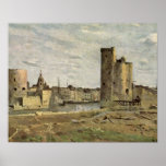 La Rochelle harbour by Jean-Baptiste-Camille Corot posters