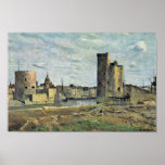 La Rochelle Harbour Entrance By Corot Jean-Baptist posters