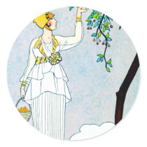 La Saison Des Prunes Mirabelles Round Stickers