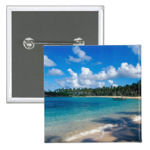 La Samana Peninsula, Dominican Republic, 2 Pinback Button