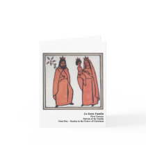 La Santa Familia Santo Card