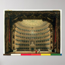 La Scala, Milan, during a performance Print