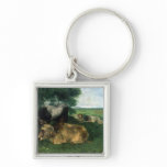 La Siesta Pendant la saison des foins , 1867, keychains