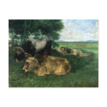 La Siesta Pendant la saison des foins , 1867, Post Card