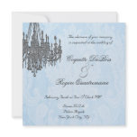 La Silver Sparkle Chandelier Invitations
