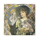 "La Tosca"(detail) by Alphonse Mucha Refrigerator Magnet