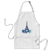 La tour Eiffel  color splash Apron