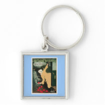 La Victoria Arduino Vintage Coffee Drink Ad Art Keychain