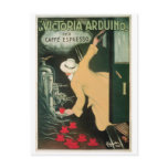 La Victoria Arduino Vintage Coffee Drink Ad Art postcards