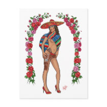 La Vida Loca Chica Postcard