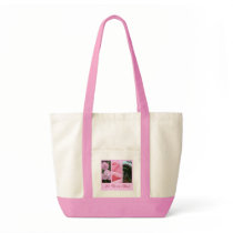 La Vie en Rose flower tote bag