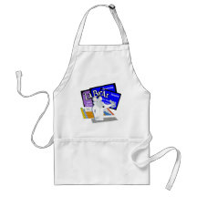 Lab Rat Spelled with Elements from Periodic Table Aprons