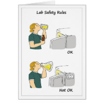 Lab Safety Rules Greeting Cards