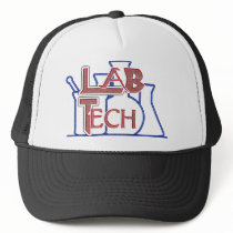 Lab Tech with Beakers and Flasks (Laboratory Tech) Mesh Hat