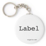 Label Keychain
