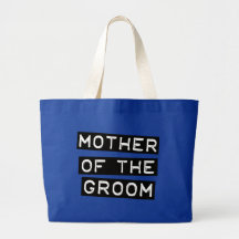 Label Mother of the Groom Canvas Bag