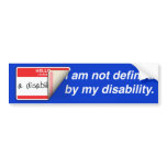 Labelled Disabled Bumper Sticker