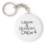 Labor and Delivery Crew Stork Keychain