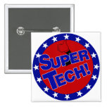 LABORATORY SUPER TECH! PINBACK BUTTON