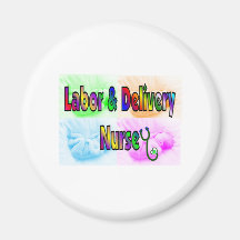 Labour & Delivery Nurse Fridge Magnets