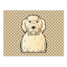 Labradoodle Cartoon Post Card