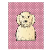 Labradoodle Cartoon Postcard