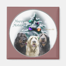 Labradoodle Christmas Gifts Refrigerator Magnets
