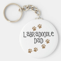Labradoodle Dad Key Chains