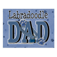 LabraDoodle DAD Post Card