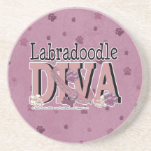 LabraDoodle DIVA Beverage Coaster