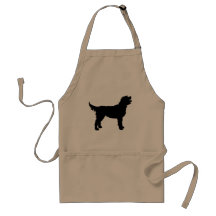 Labradoodle Dog (in black) Apron